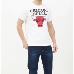 Chicago Bulls Nba Unisex Cotton T-Shirt Tee Spalding